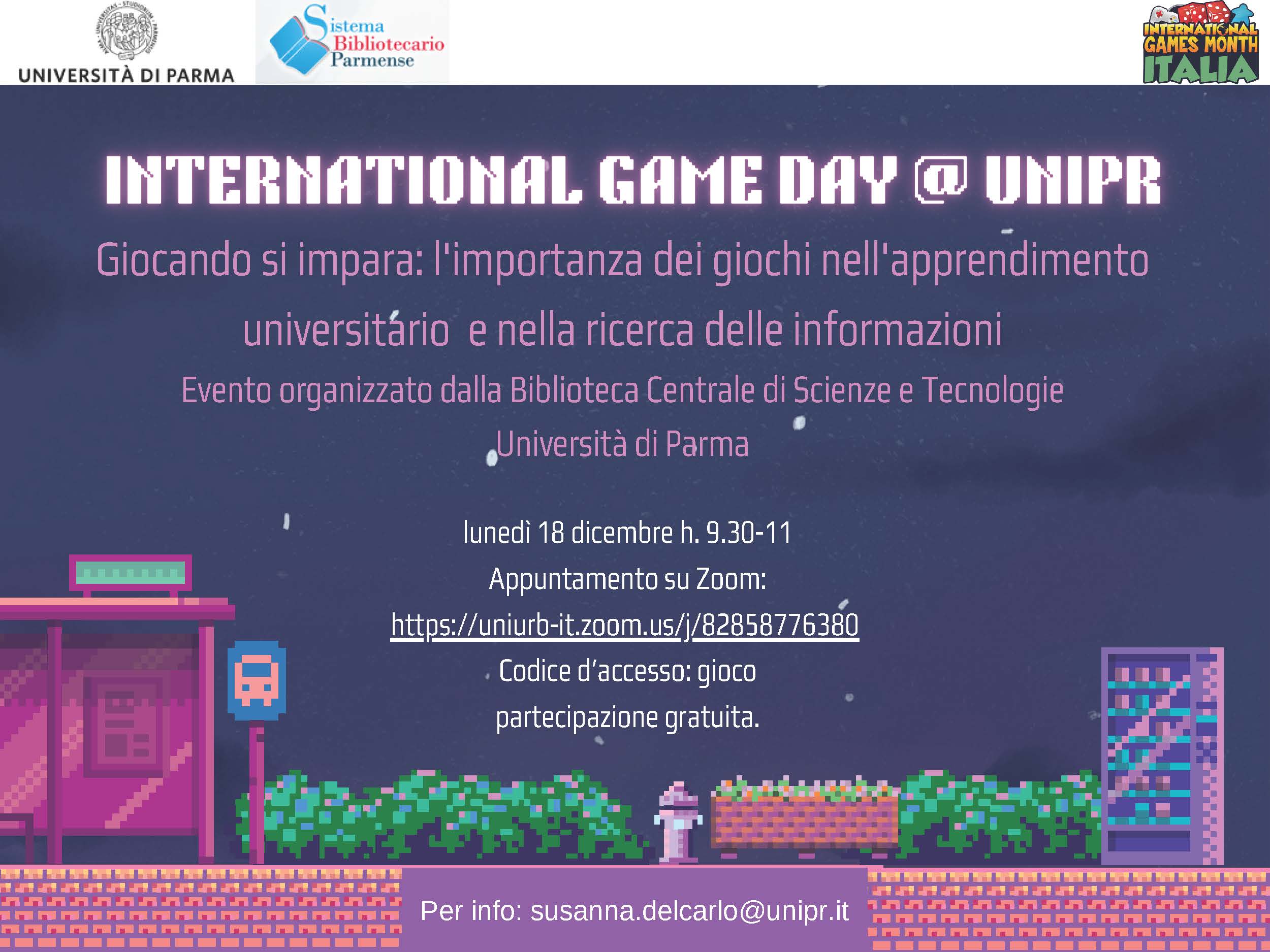 Sistema Bibliotecario Parmense - OPAC - Catalogo delle biblioteche |  International Game Day @UNIPR