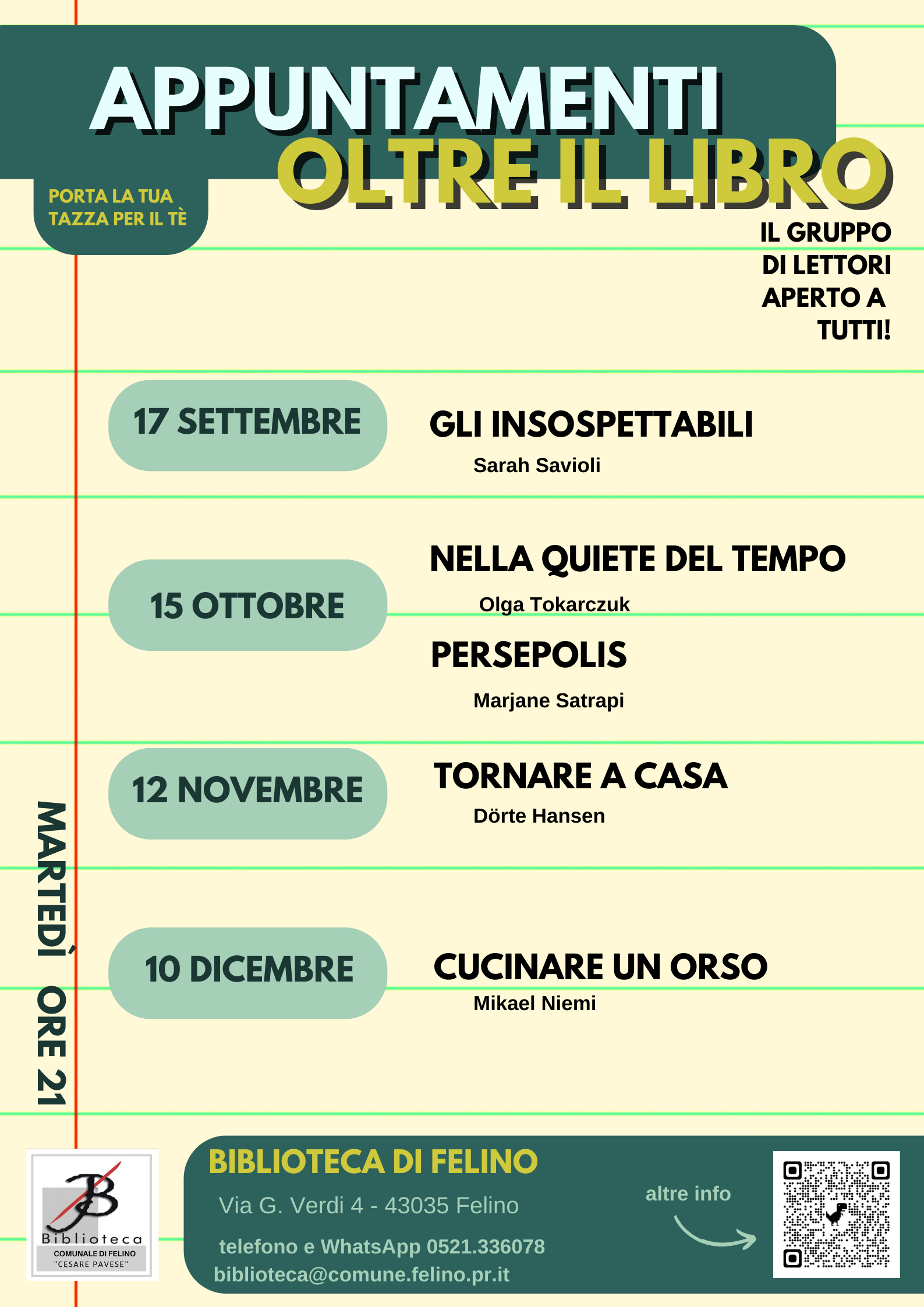 OLTRE IL LIBRO : Autunno 2024