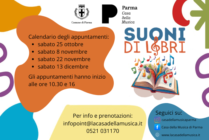 Torna Suoni di Libri, letture interattive per bambini alla Casa della Musica