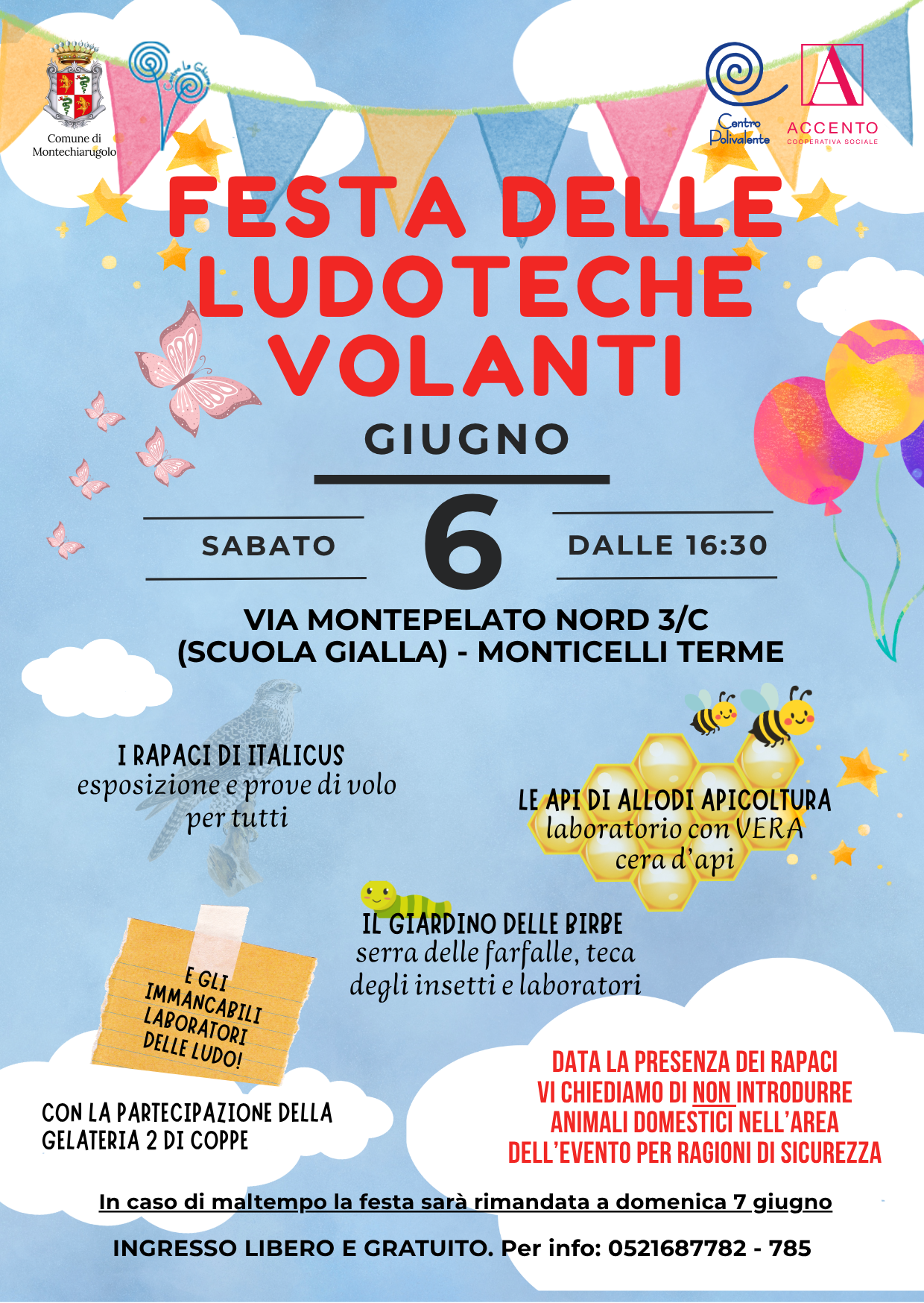 FESTA DELLE LUDOTECHE VOLANTI A MONTECHIARUGOLO